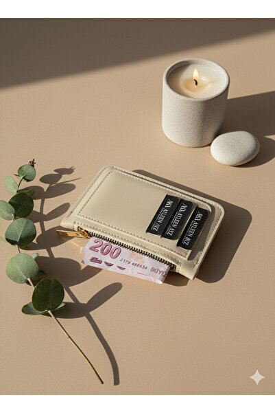 Ayleen Ayz Faux Leather 6 Card Holder and Zippered Coin Compartment Card Holder Wallet