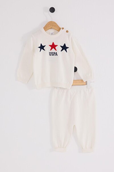 U.S. Polo Assn. Baby Boy Knitwear Top and Bottom Set