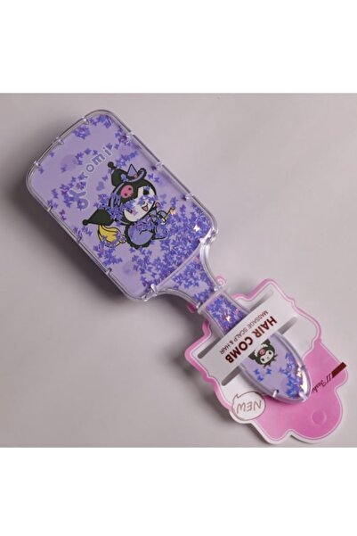 happystoretr Sanrio Kuromi Simli Plastik Çocuk Için Saç Açıcı Tarak