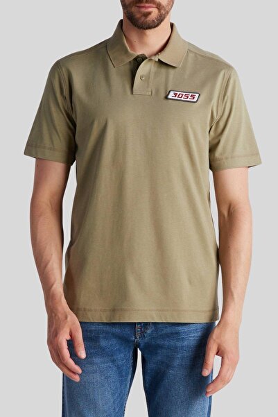 BOSS Erkek Regular Fit Polo Yaka T-Shirt Yeşil