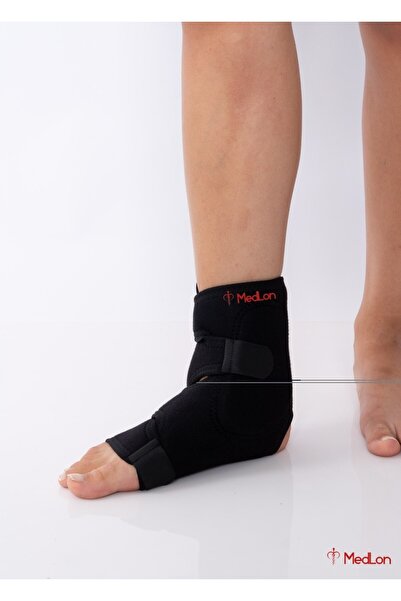 MEDLON رباط رياضي للكاحل مزدوج الجوانب مع دعم للكعب وشريط متقاطع، مقاس حر