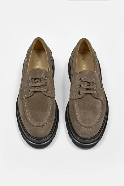 NILUFARR Γυναικείο Loafer από γνήσιο δέρμα Rinda Mink Suede