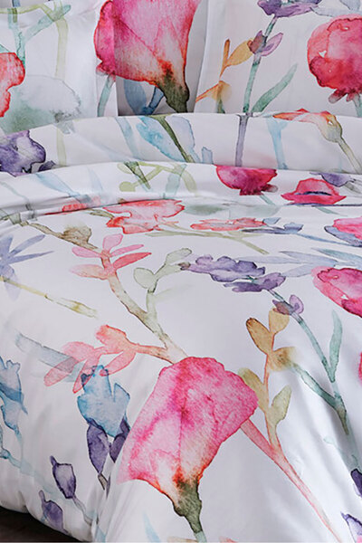 VAROL Royal Satin Single 300Tc Duvet Cover Set - Silvia