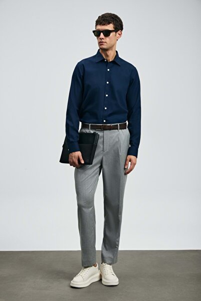 Lufian 112010678 Veran Чоловіча сорочка Basic Regular Fit Чоловіча сорочка СИНЯ