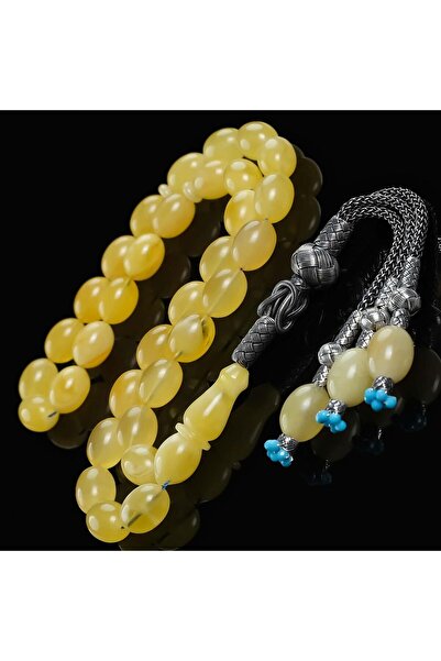 TESBİHCİBABA Special Series Kazaz Smoky Amber Prayer Beads