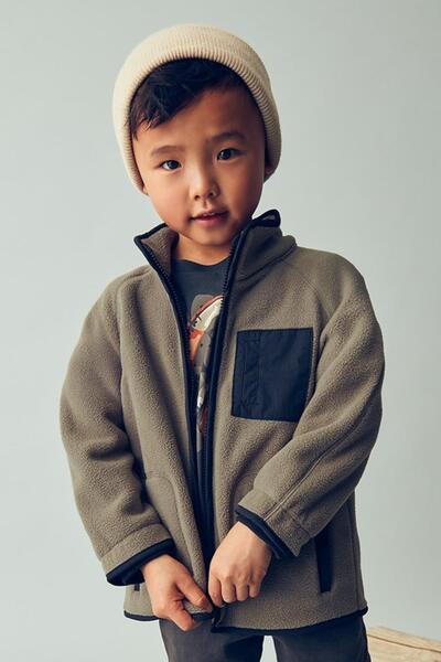 MAYORAL Boy's 4-9 Years Old Zippered Fleece Jacket Mink