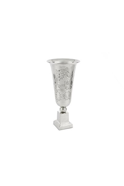 Mikasa Moor Silver Ayaklı Metal Vazo 21x45cm