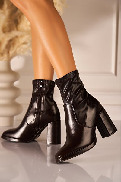 Joana Μπότες Cressida Brown Trendy - Δερμάτινες με Τακούνι