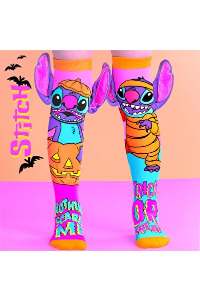 MADMIA Șosete lungi colorate unisex Stitch neon Halloween 6-99 ani
