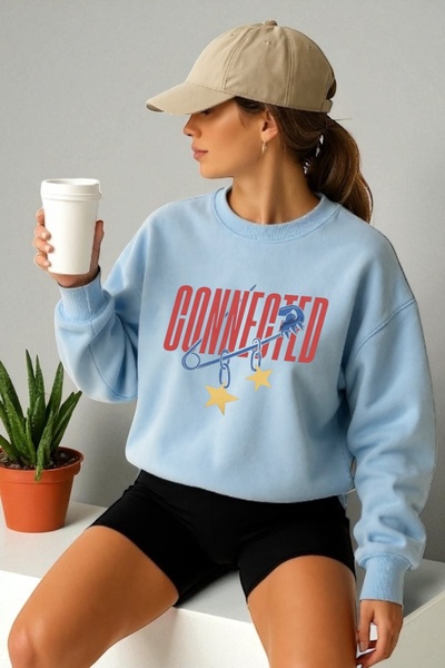 ArtYus Унісекс довгий рукав Connected Transfer з принтом, світшот з велосипед...