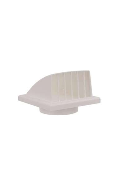 OEM Grilă de ventilație, impermeabilă, cu clapă, plastic, 10 x 10 cm, albă