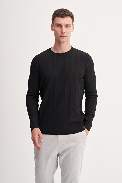 Cazador Slim Fit Viscose Fabric Premium Crew Neck Sweater-33085