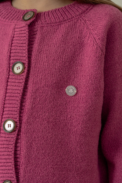 Eray Kids Girl's Basic Knitted Sweater Cardigan - Pants Set (4-5-6-7 Years Old)