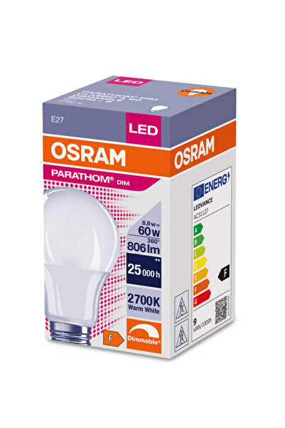 Osram Ledvance Ledvance 8.8 Watt 2700 K Sarı Işık Dimlenebilir Led Ampul