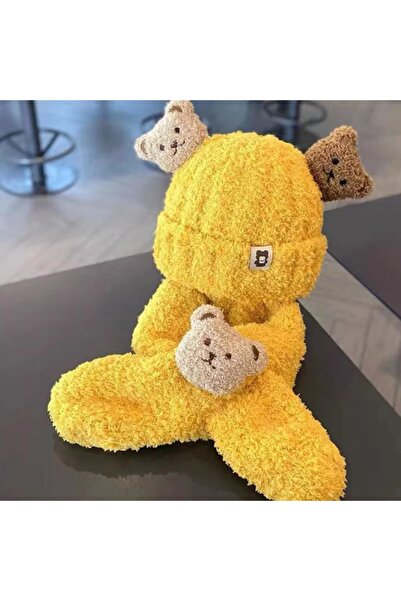 Superbaby Set galben mustar pentru bebelusi - Ursuleti