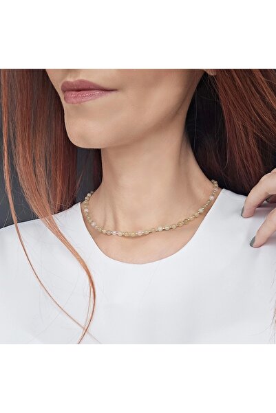 Lexy's Boutique Colier handmade, ajustabil, argint 925, pietre semipretioase acvamarin, max 44 cm