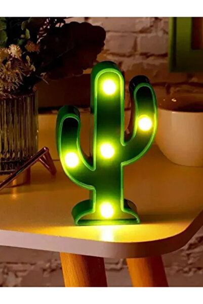 Dörtel Tedarik 3d Led Işıklı Gece Lambası Kaktüs Led Lamba
