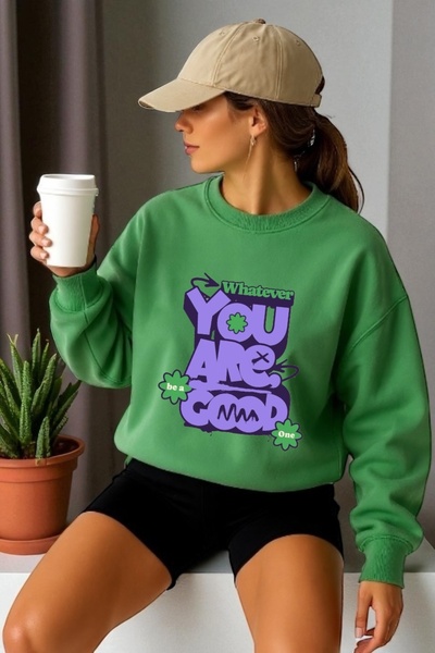 ArtYus Unisex majica dugih rukava You Are Good Transfer Štampano okrugla krag...