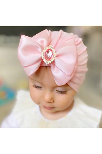 Superbaby Turban hat with satin bow applique - Queen