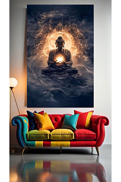 özkacar BUDA V2 Tablou pe pânză pentru decorarea casei, perete, salon, salon ...