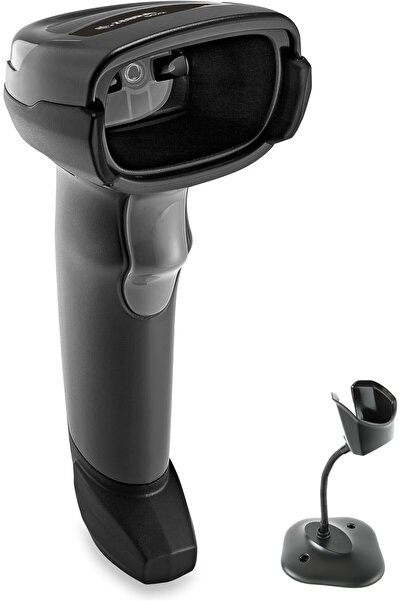 Zebra Technologies - DS2208-SR طقم USB أسود مع حامل