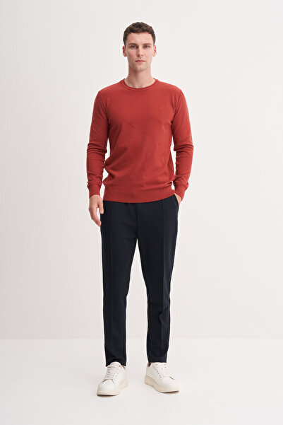 Cazador Slim Fit soft touch basic crewneck sweater-33155