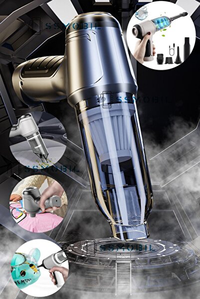 woodhub Kablosuz Mini El Süpürgesi, Taşınabilir Üfleme ve Vakum Özelliği