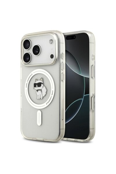 Karl Lagerfeld IML MagSafe iPhone 17 Pro Case, Transparent