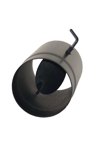 OEM Burlan cu clapeta din otel, 150/250 mm, negru