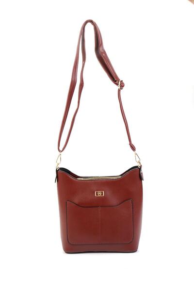 Bambi Bordo Kadın Omuz Çantası C06650265909