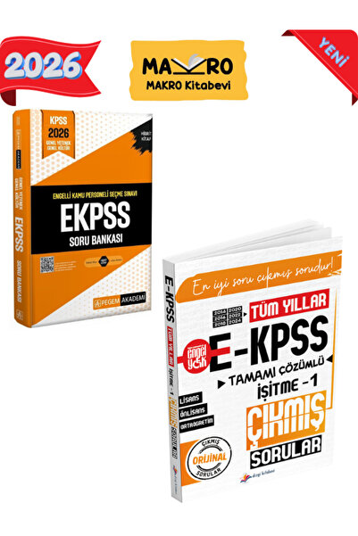 Makro Kitabevi Yayınları Pegem 2026 EKPSS Soru Bankası +Dizgi Kitap 2026 EKPS...