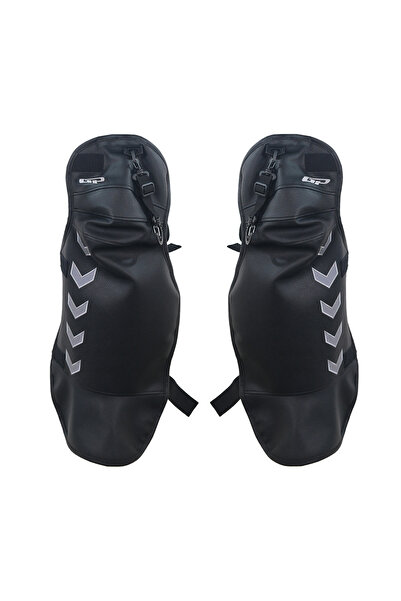 GP KOMPOZİT Universal Bacak Koruma Örtüsü Siyah-Gri (1 Adet Boyunluk Hediye)