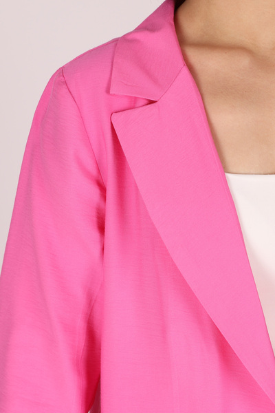 armonika Γυναικείο Φούξια Μπουφάν με Τσέπες oversized ARM-26K001005