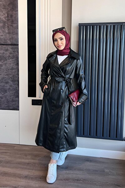 dubai showroom Aller Parça Deri Trençkot