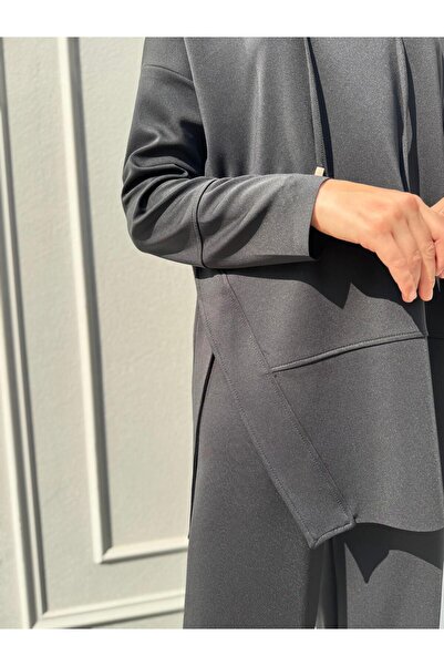 Babil Butik Seta Scuba Sports Tunic Black