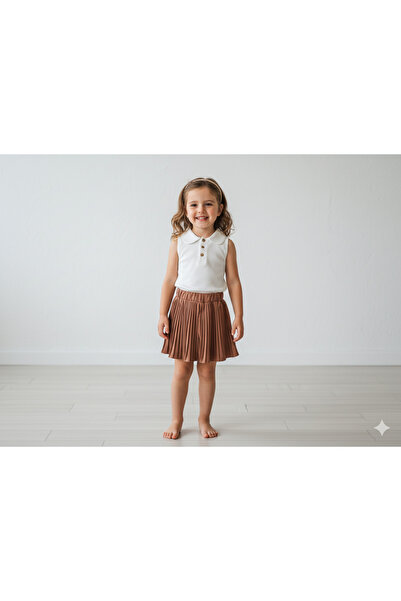 Selvira Girl's Casual and Stylish Two-Piece Set - Blouse & Pleated Skirt - 2 ...