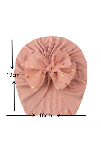 Bebelul Turban hat with applied tulle bow