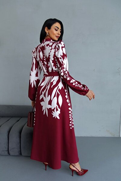 suphias Atlas Fabric Dress(Sash Included)