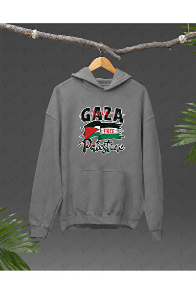 Nulivez هودي كبير الحجم للجنسين بتصميم فلسطيني مطبوع عالي الجودة