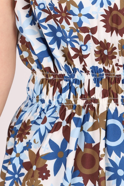 armonika Women's Baby Blue Robe Elastic Strapless Slit Long Dress Arm-25Y001105