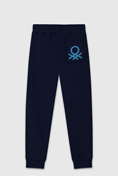 Benetton Boy's Single Bottom Pants 4-14 Years Old Navy Blue