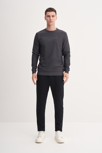 Cazador Φούτερ από ύφασμα με στάμπα Regular Fit Single Jersey