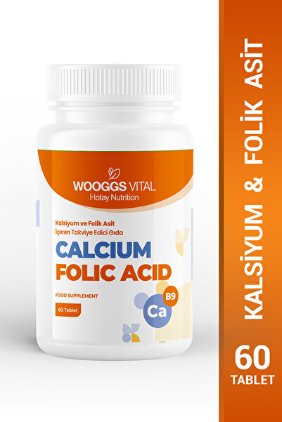 Hotay Nutrition Wooggs Vital Kalsiyum ve Folik Asit İçeren Takviye Edici Gıda...