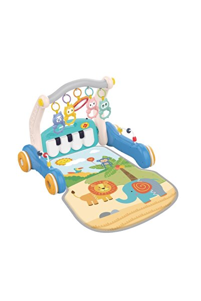 huanger - سجادة لعب بيانو للأطفال 2 في 1 مع موسيقى ومشاية