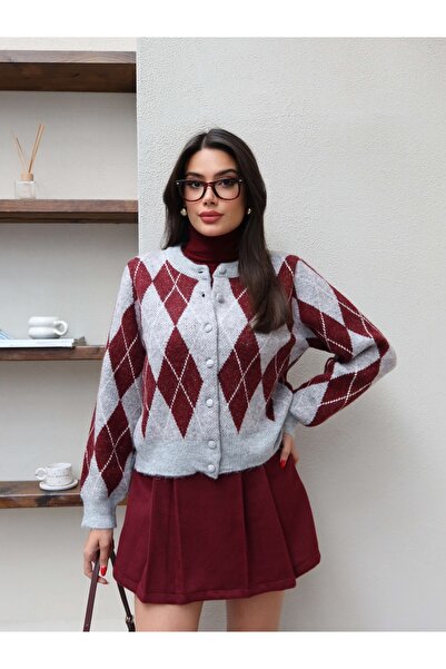 ESRAHELVACI Baklava Pattern Buttoned Cardigan
