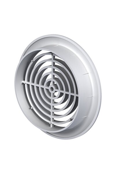 OEM Ventilation grille for door, plastic, Ø 5.1 cm, white (set of 2 pieces)