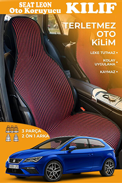 STS Oto Aksesuar غطاء مقعد سيارة سيات ليون متوافق مع سلسلة كريستال بريستيج، م...