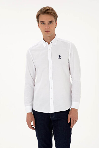 U.S. Polo Assn. Gox025K White Men's Shirt 2225582