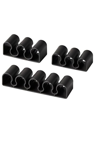 IKEA KALKSTUFF Cable Holder, Set of 3, Dark Grey