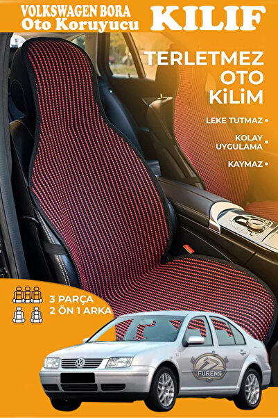 STS Oto Aksesuar غطاء مقعد سيارة من القماش المنسوج من سلسلة RED PRESTIGE متوا...